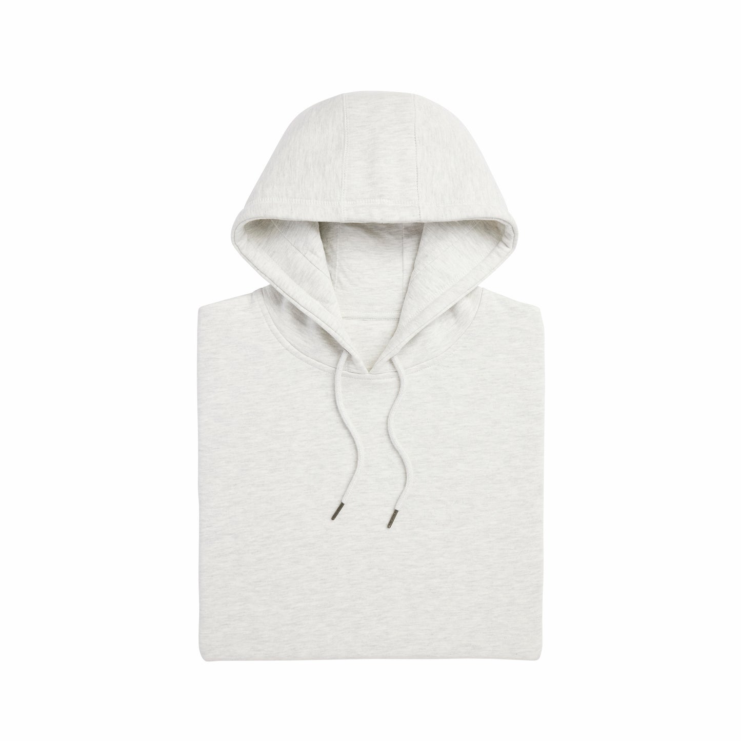 Ash Heather Organic Cotton Hooded Sweatshirt