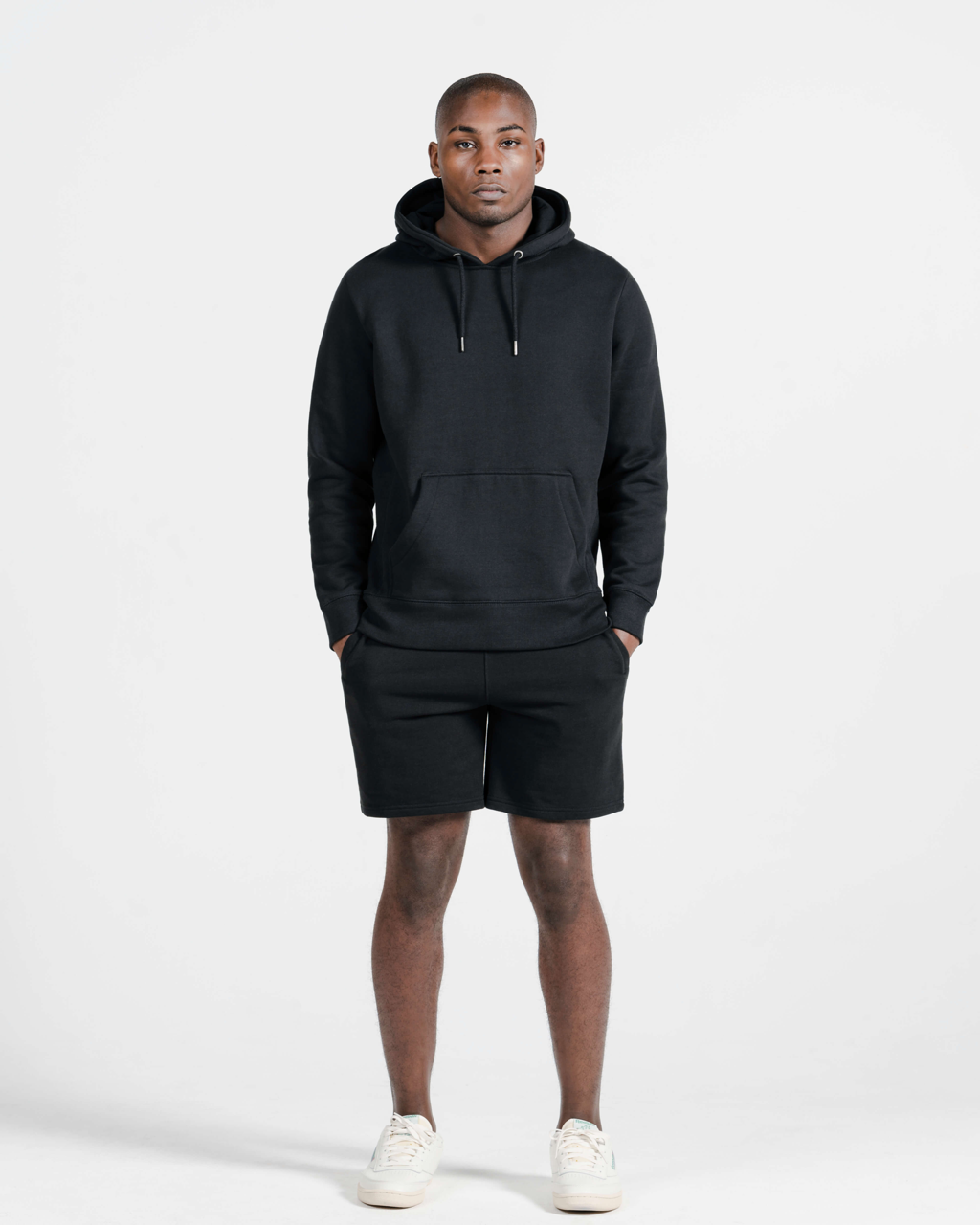 Black Organic Cotton Hooded Sweatshirt