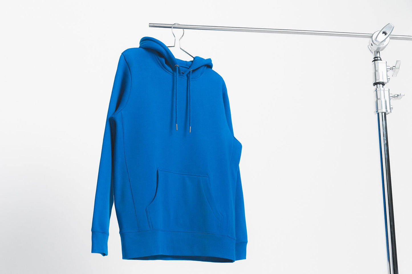 French Blue Organic Cotton Hooded Sweatshirt