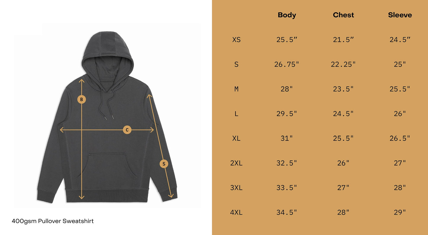 Ash Heather Organic Cotton Hooded Sweatshirt