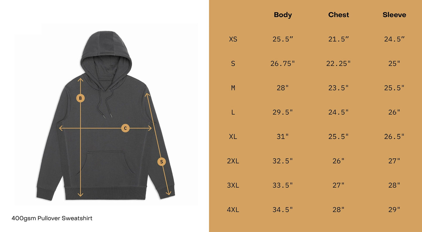 Black Organic Cotton Hooded Sweatshirt